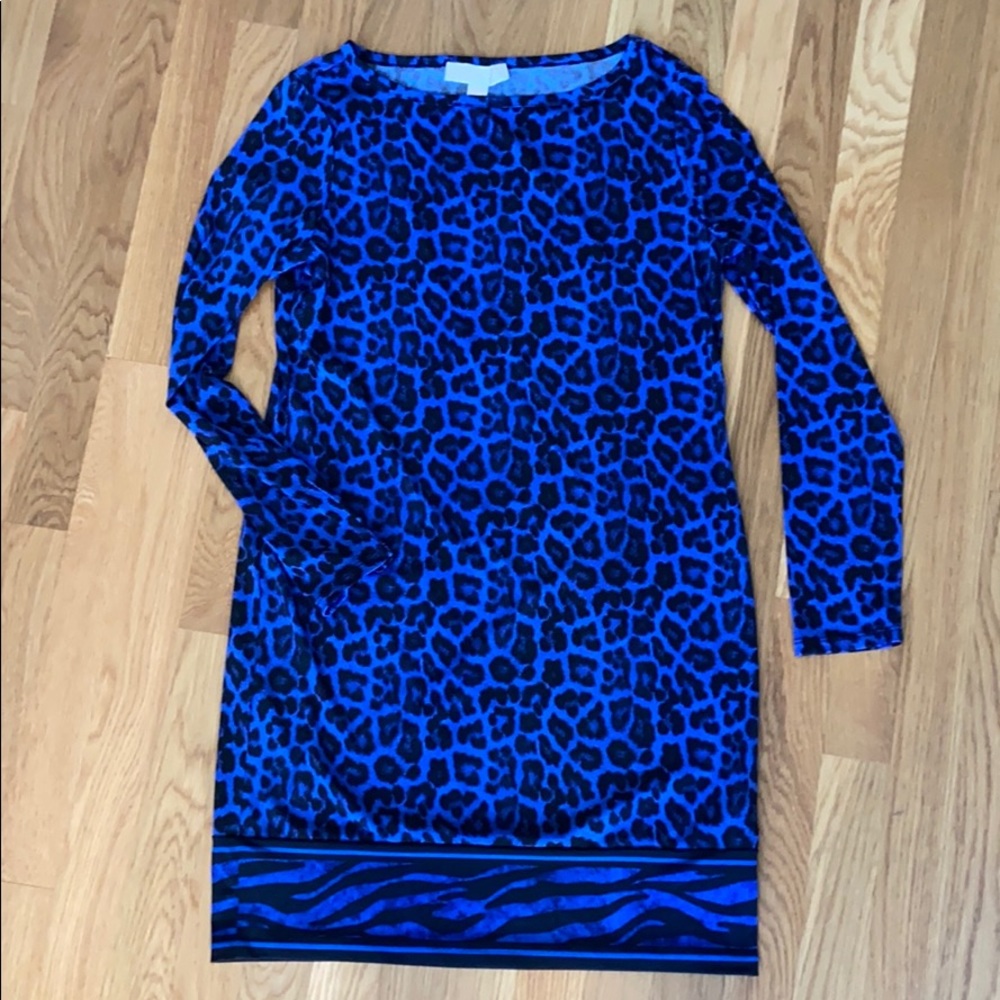 Leopard print Michael Kors dress Petite Medium